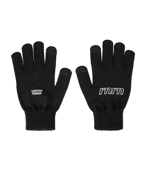KNIT GLOVES - 2 COLORS BLACK