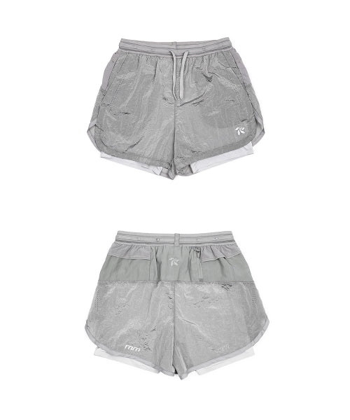 2IN1 SHORTS 002 - 2 COLORS GREY