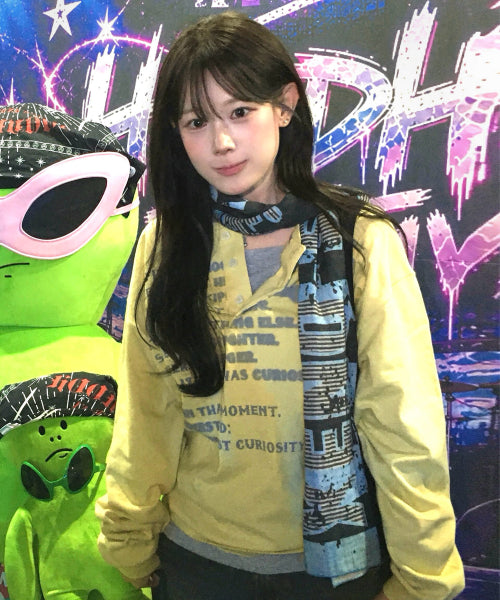 XENO STREET SCARF - 2 COLORS BLACK
