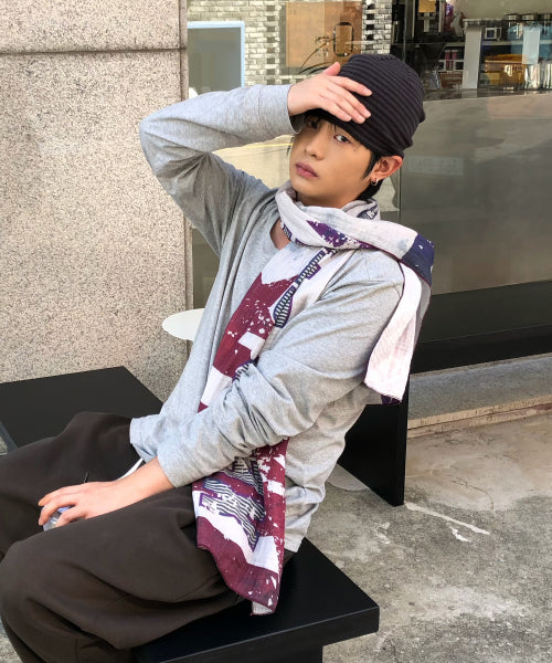 XENO STREET SCARF - 2 COLORS WHITE