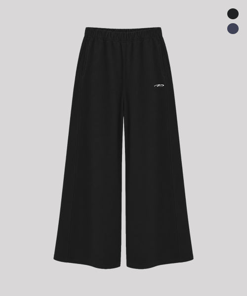 WOMEN LIGHT WIDE PANTS - 2 COLORS BLACK