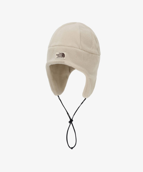 FLEECE EARMUFF BEANIE BEIGE