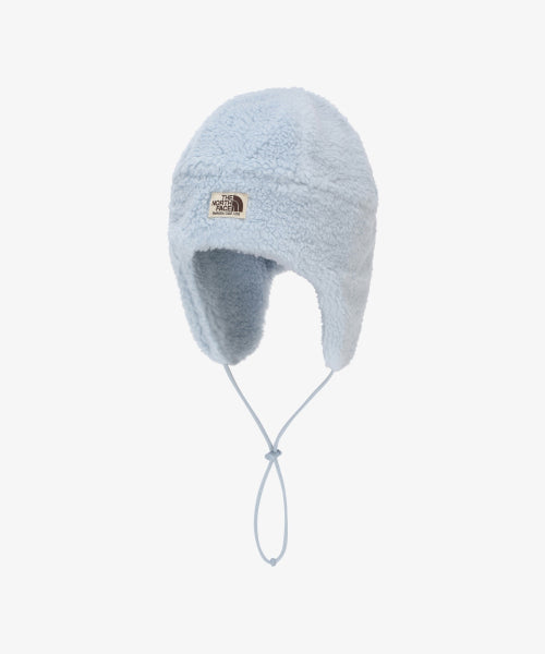 FLUFFY EARMUFF BEANIE GRAY MIST