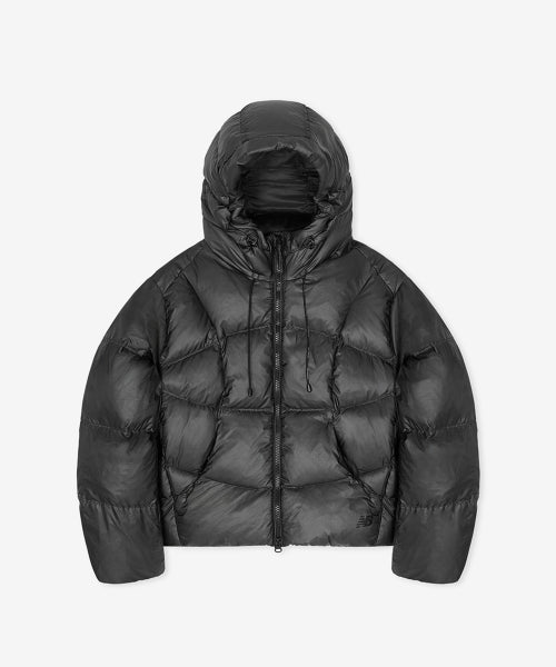WOMEN FLYING 77 HOODED HEAVY DOWN - 4 COLORS BLACK