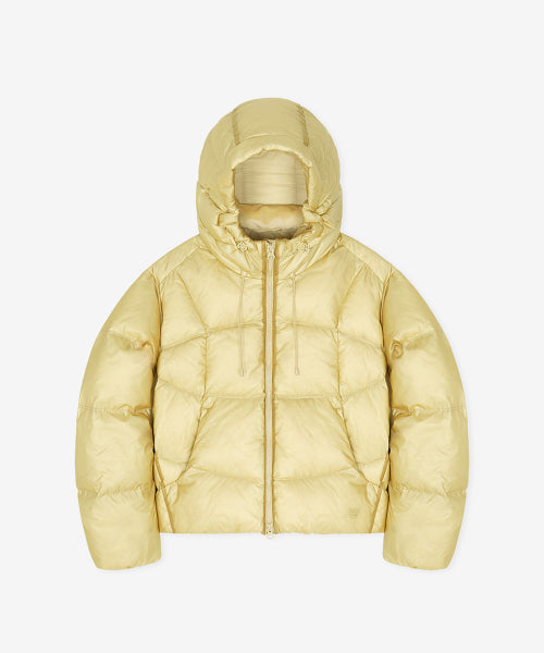 WOMEN FLYING 77 HOODED HEAVY DOWN - 4 COLORS B/YELLOW