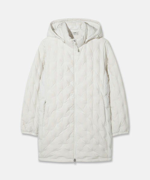 WOMENS TURBO MID-LENGTH DOWN JACKET - 2 COLORS BLACK