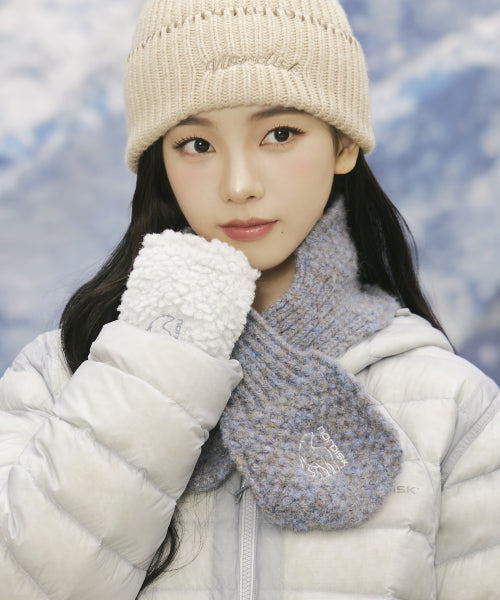 AUTUMN BREEZE KNIT PETIT NECK WARMER - 2 COLORS SKY BLUE