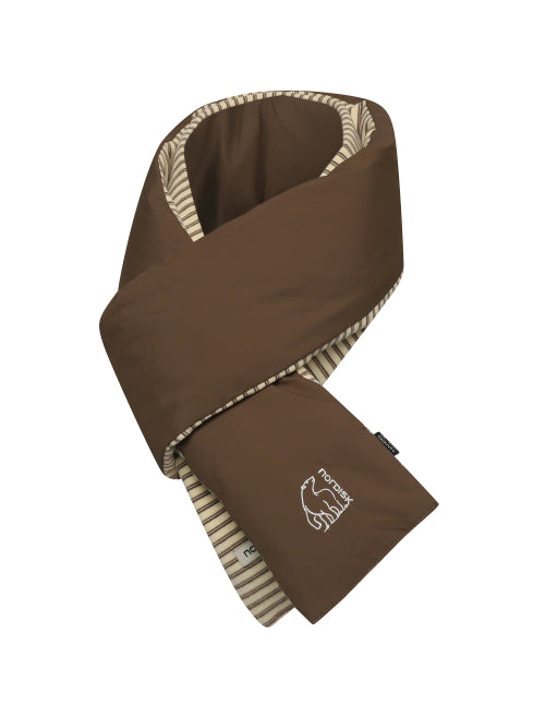 SIGNATURE CRYSTAL DOWN MUFFLER - 2 COLORS BROWN