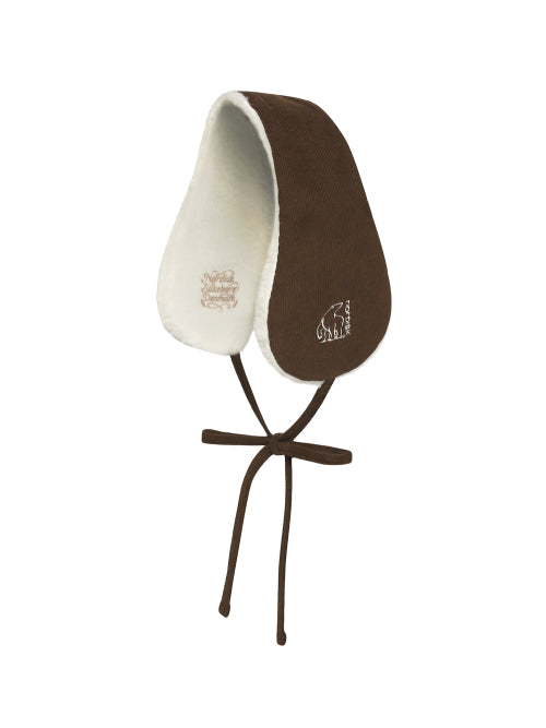 AUTUMN BREEZE CORDUROY REVERSIBLE EARMUFFS - 2 COLORS BROWN