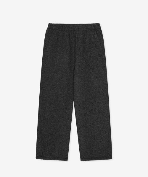 FLYING WOOL FLEECE 2WAY WIDE PANTS - 2 COLORS CHARCOAL