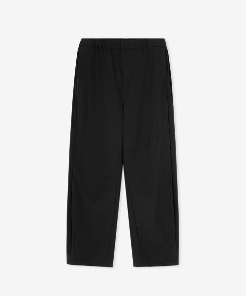 FLYING SIDE TUCK WOVEN WIDE PANTS - 2 COLORS BLACK