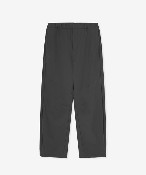 FLYING SIDE TUCK WOVEN WIDE PANTS - 2 COLORS CHARCOAL