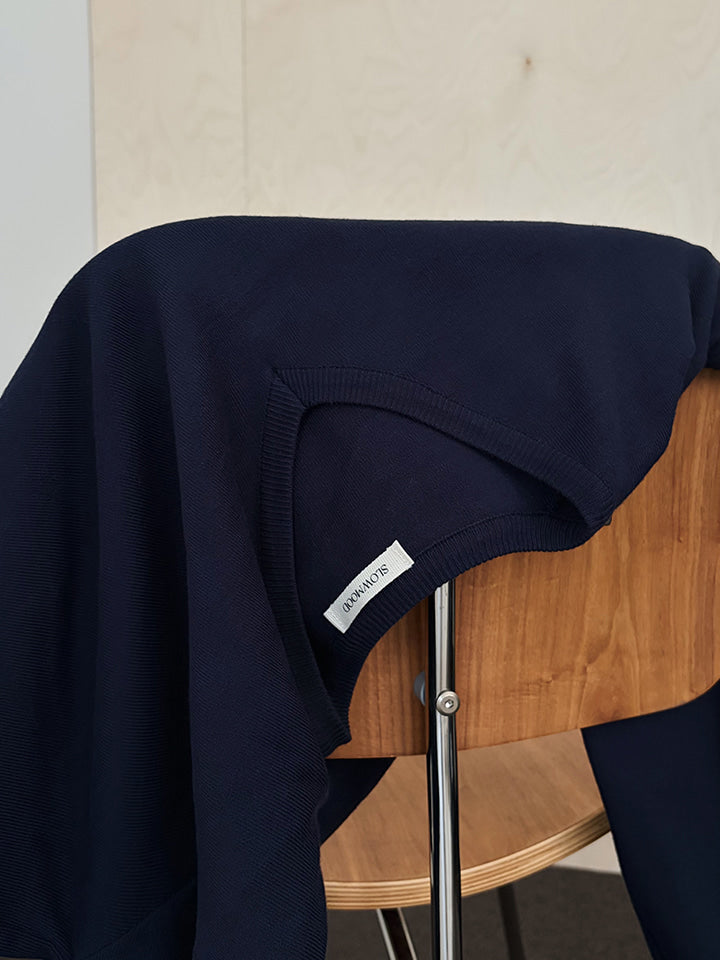 SEED FIRM-SOFT KNIT V-NECK