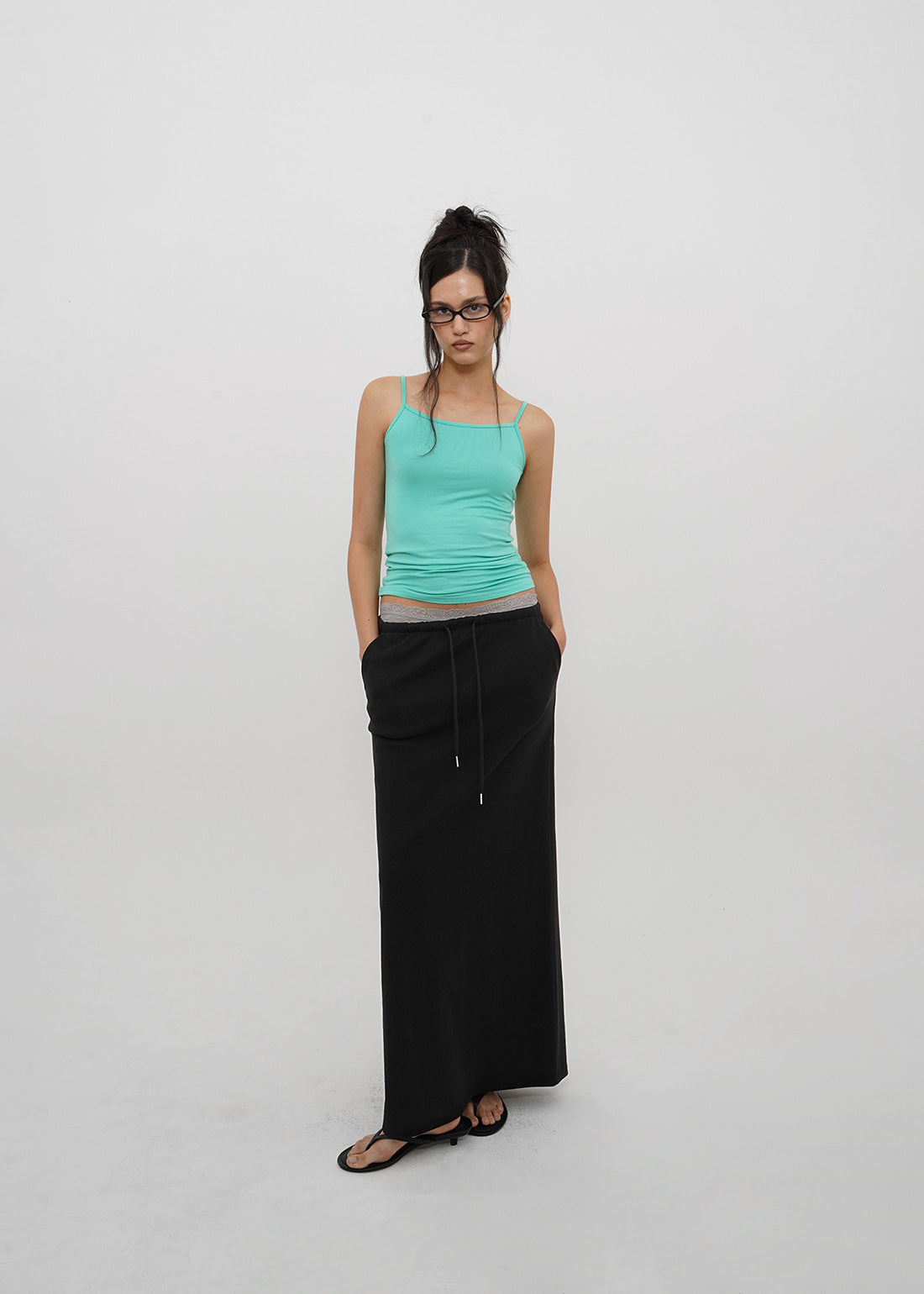 STANDARD BANDED LONG SKIRT - 4 COLORS 10