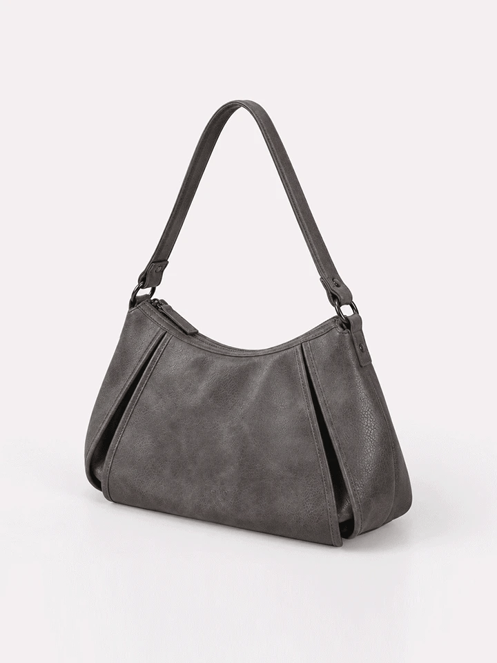 LENTO CUT-OUT LEATHER HOBO BAG - 2 COLORS
