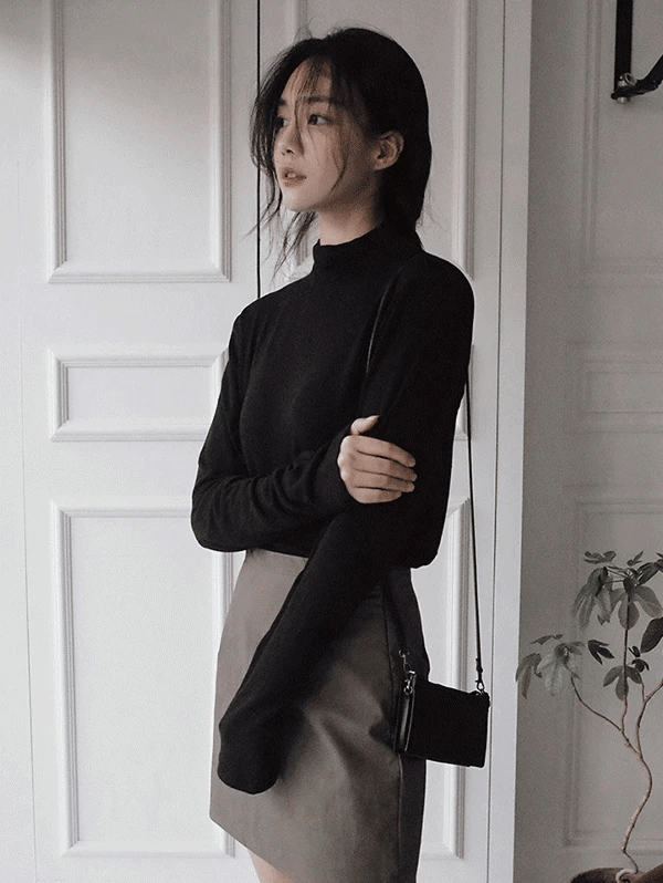 #SLOWMADE. Ten Basic Turtleneck T-shirt (Daily Mock-up) - 10 colors