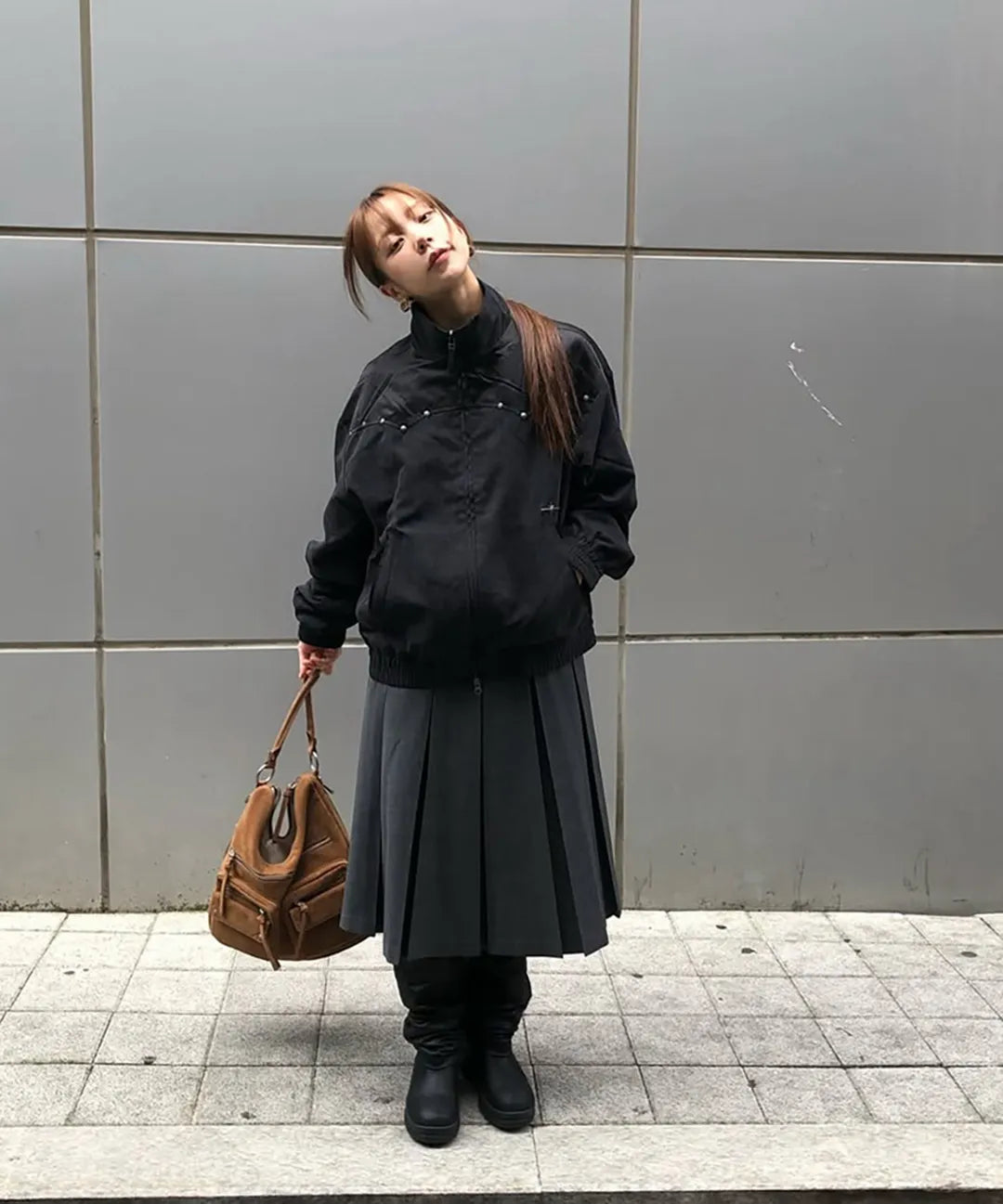 Double Pocket Shoulder Bag, CAMEL #TAEYEON同款!