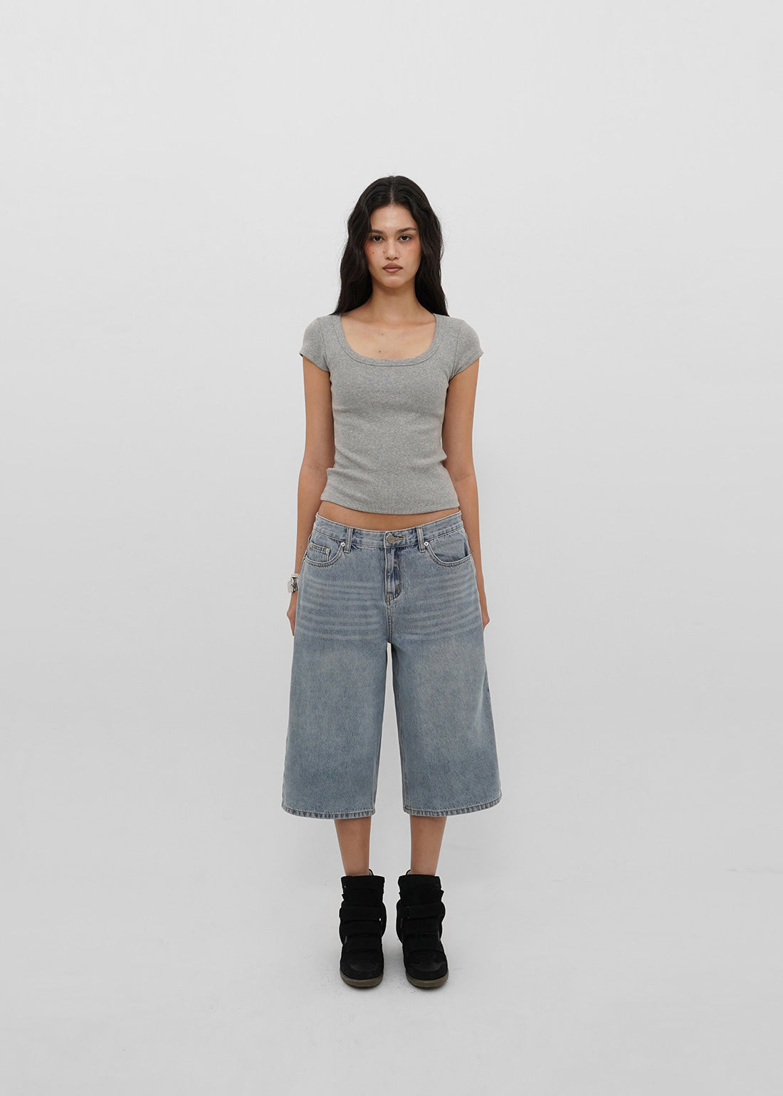 SUMMER WASHING BERMUDA JEANS 11