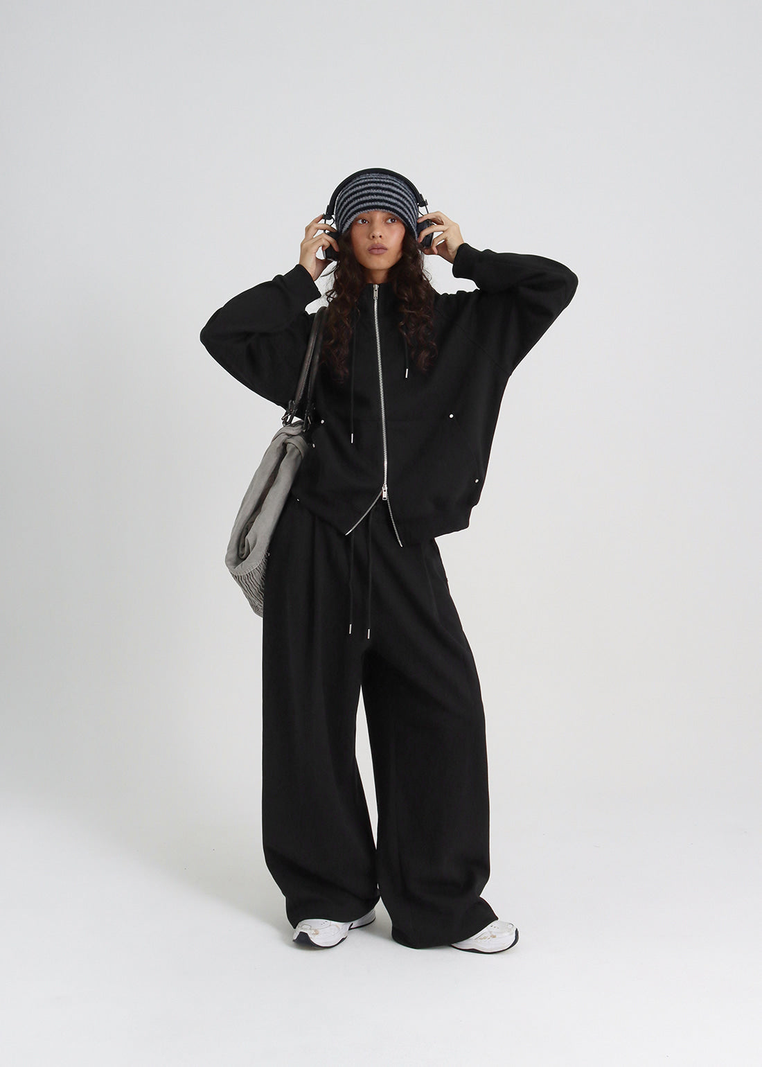 DOUBLE COTTON RIVET ONE-TUCK TWO-WAY PANTS 6