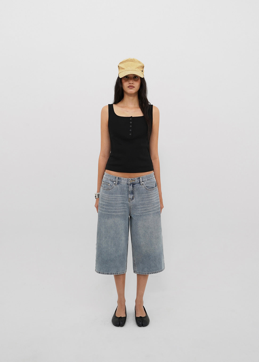 SUMMER WASHING BERMUDA JEANS 1