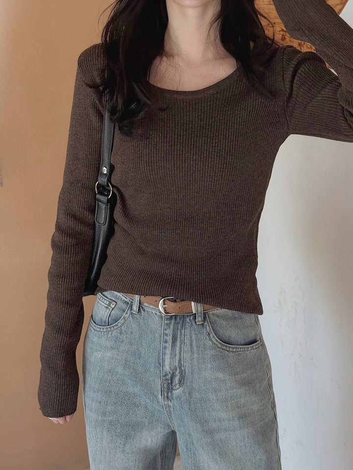 BAMBOO SOFT SLIM-FIT RIBBED KNIT - 6 COLORS