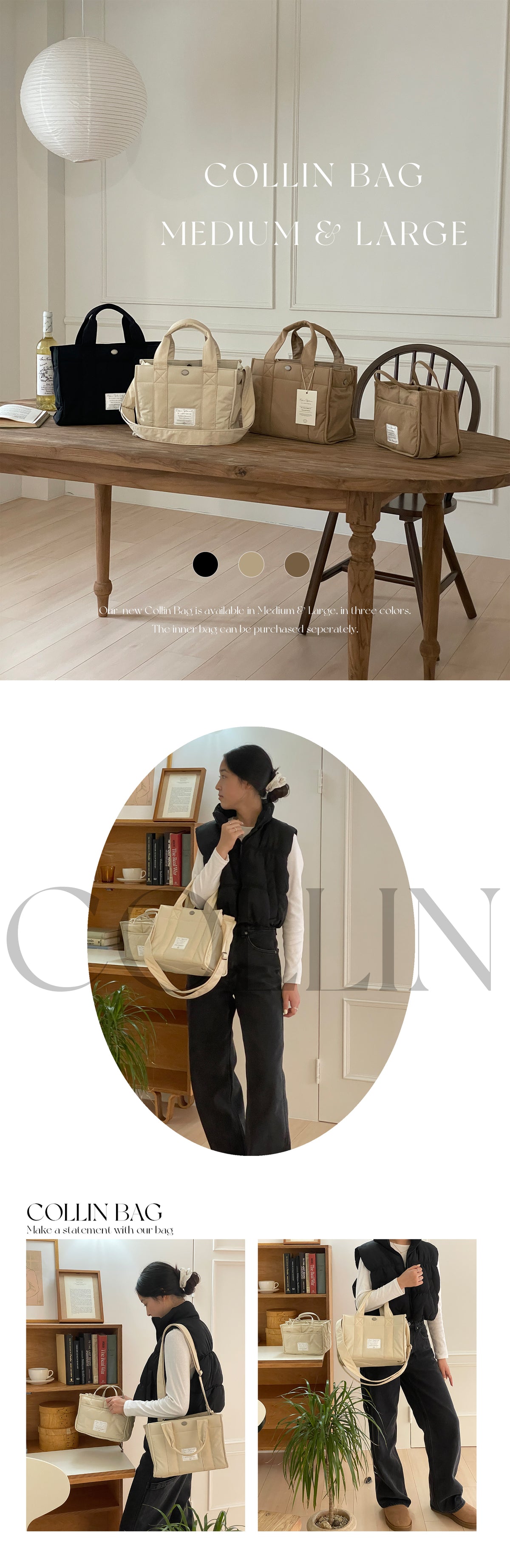 COLLIN BAG - 3 COLORS