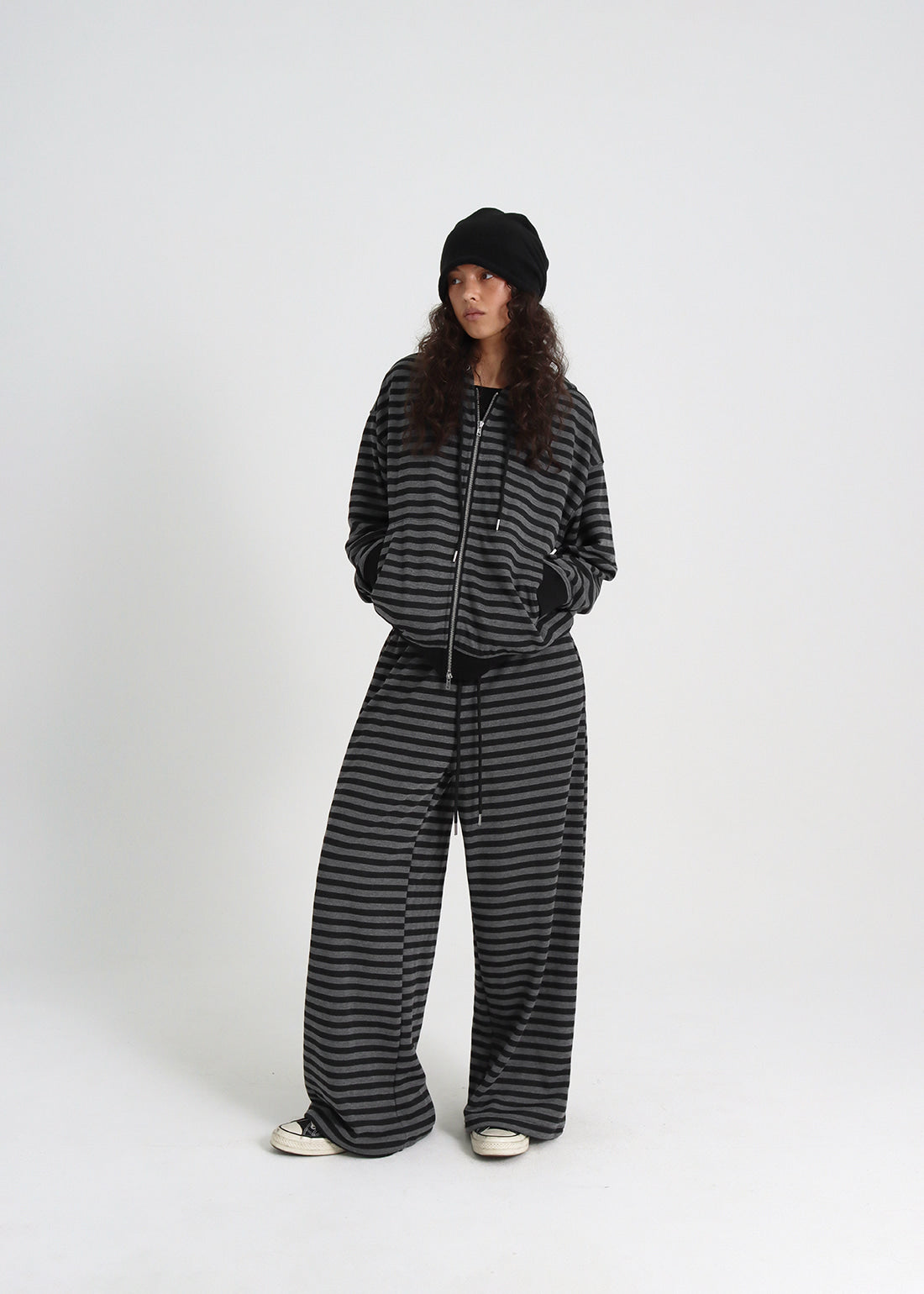 STRIPE BANDED PANTS 1
