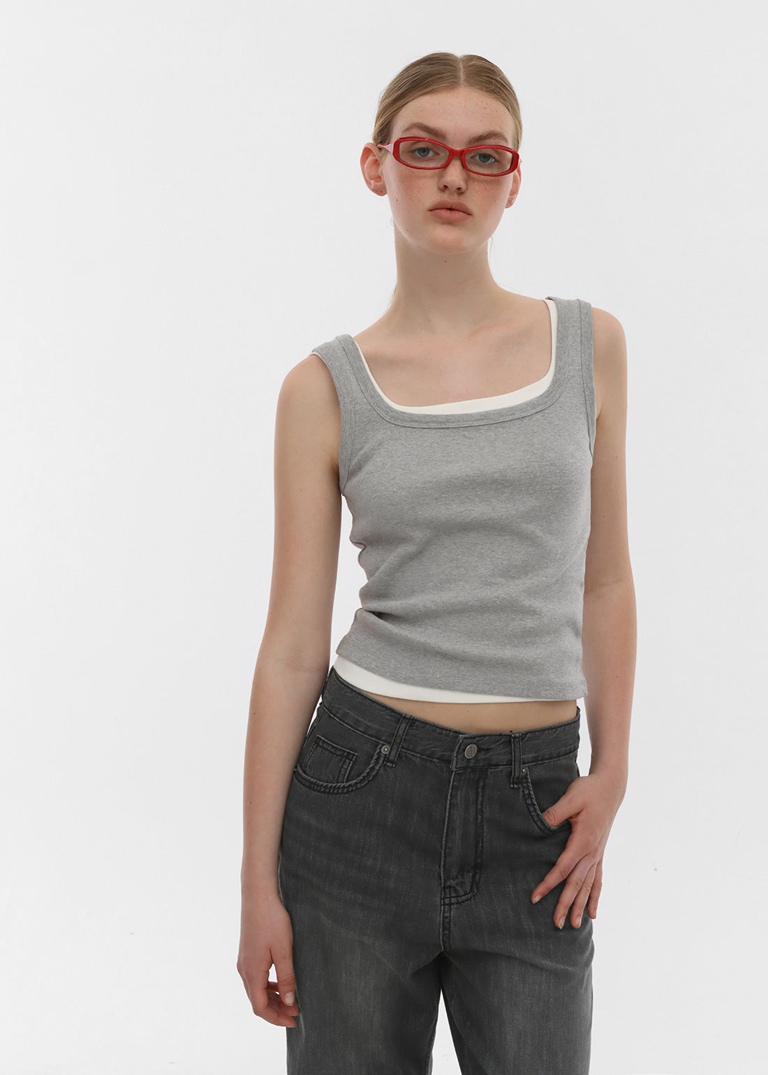 STANDARD WIDE SQUARE NECK TANK 12
