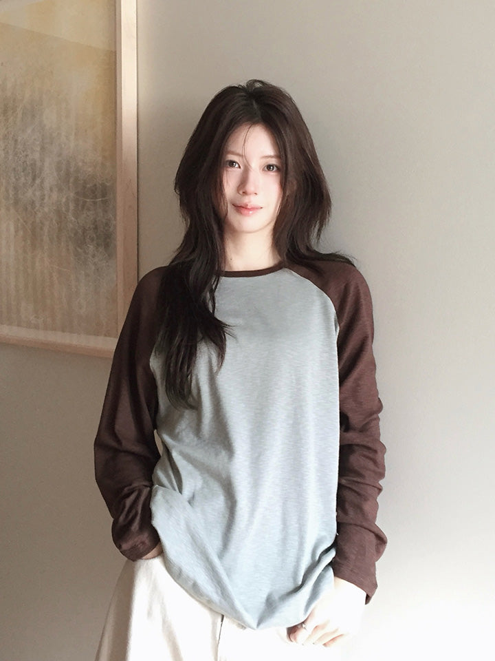 SYNERGY COLOR BLOCK RAGLAN LONG SLEEVE TEE - 4 COLORS