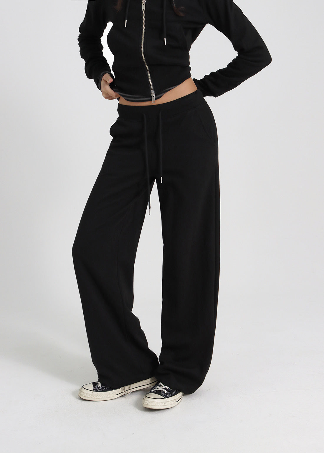 LIGHT SWEAT STRAIGHT BANDED PANTS - 3 COLORS 6