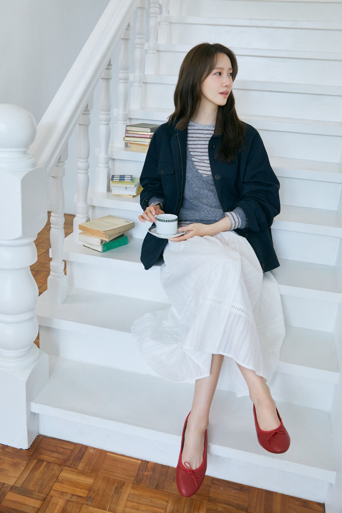 【YOONA同款】 CORDUROY COLLAR WORK JACKET