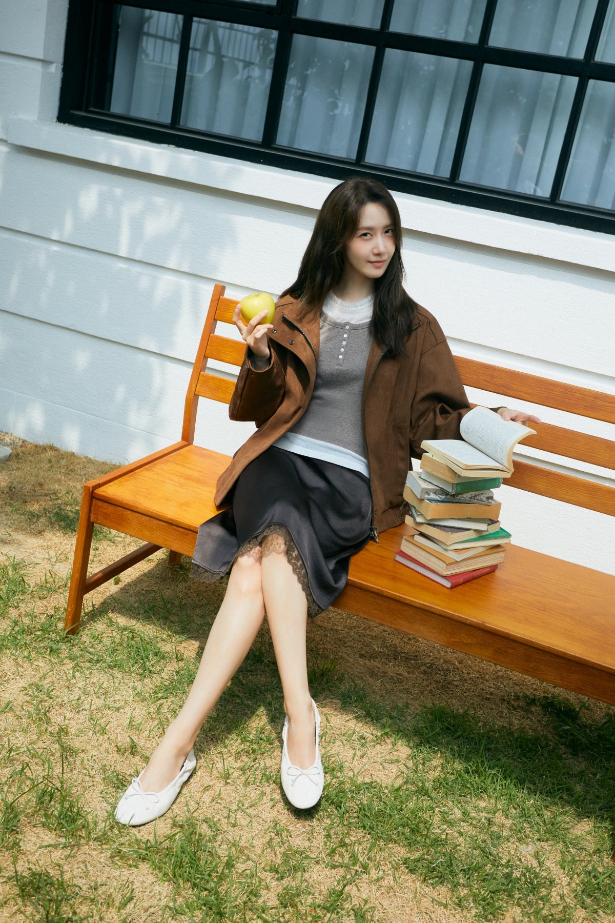 【YOONA同款】 HIGH NECK SUEDE JACKET