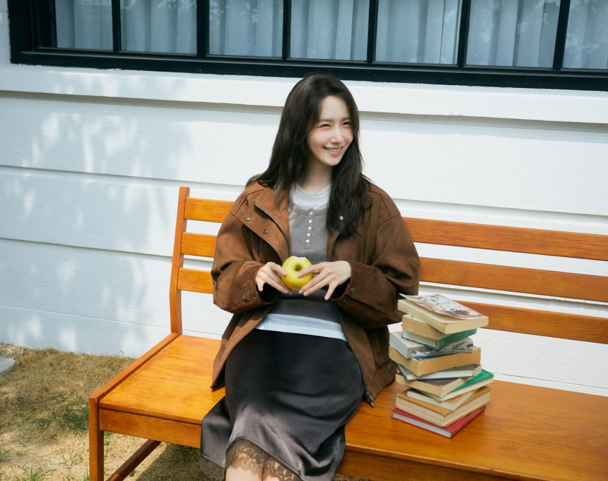 【YOONA同款】 HIGH NECK SUEDE JACKET