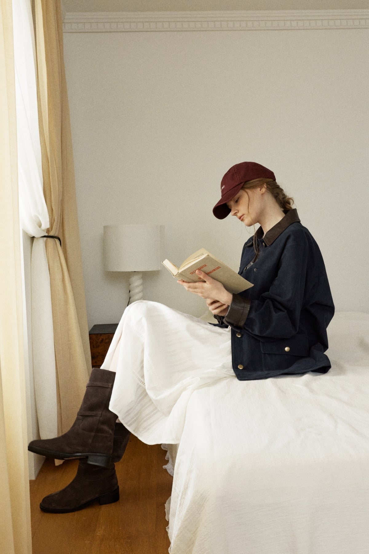 【YOONA同款】 EYELET BUTTON LAYERED ONE-PIECE