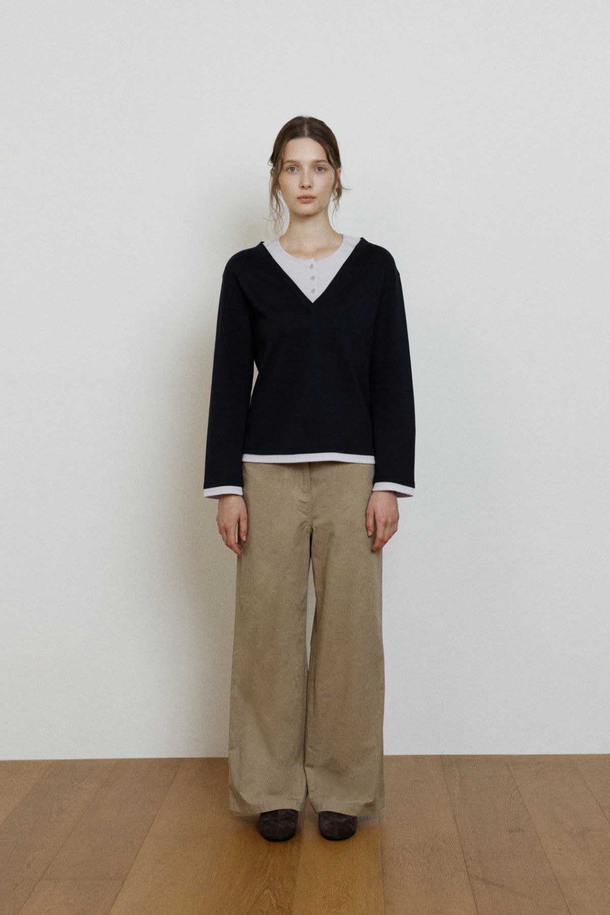 【YOONA同款】 COTTON BACK BANDING PANTS