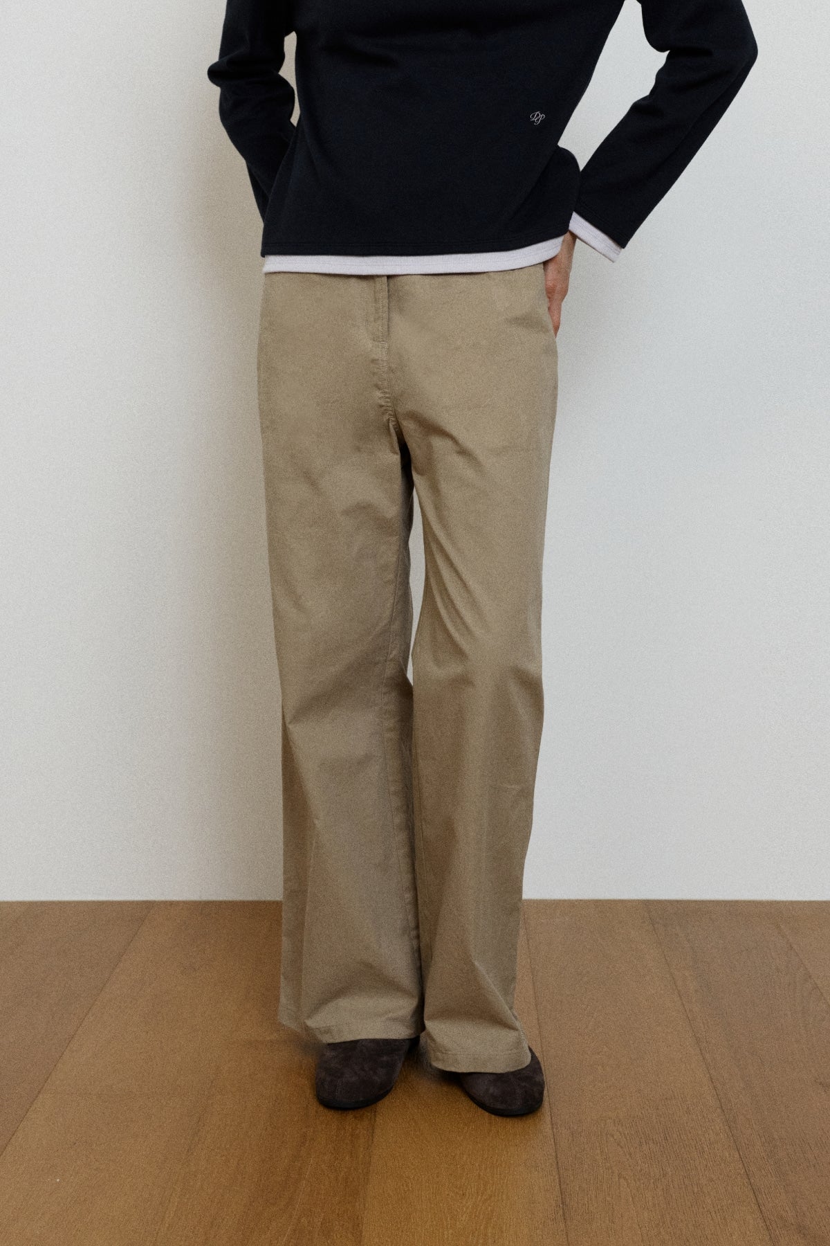 【YOONA同款】 COTTON BACK BANDING PANTS