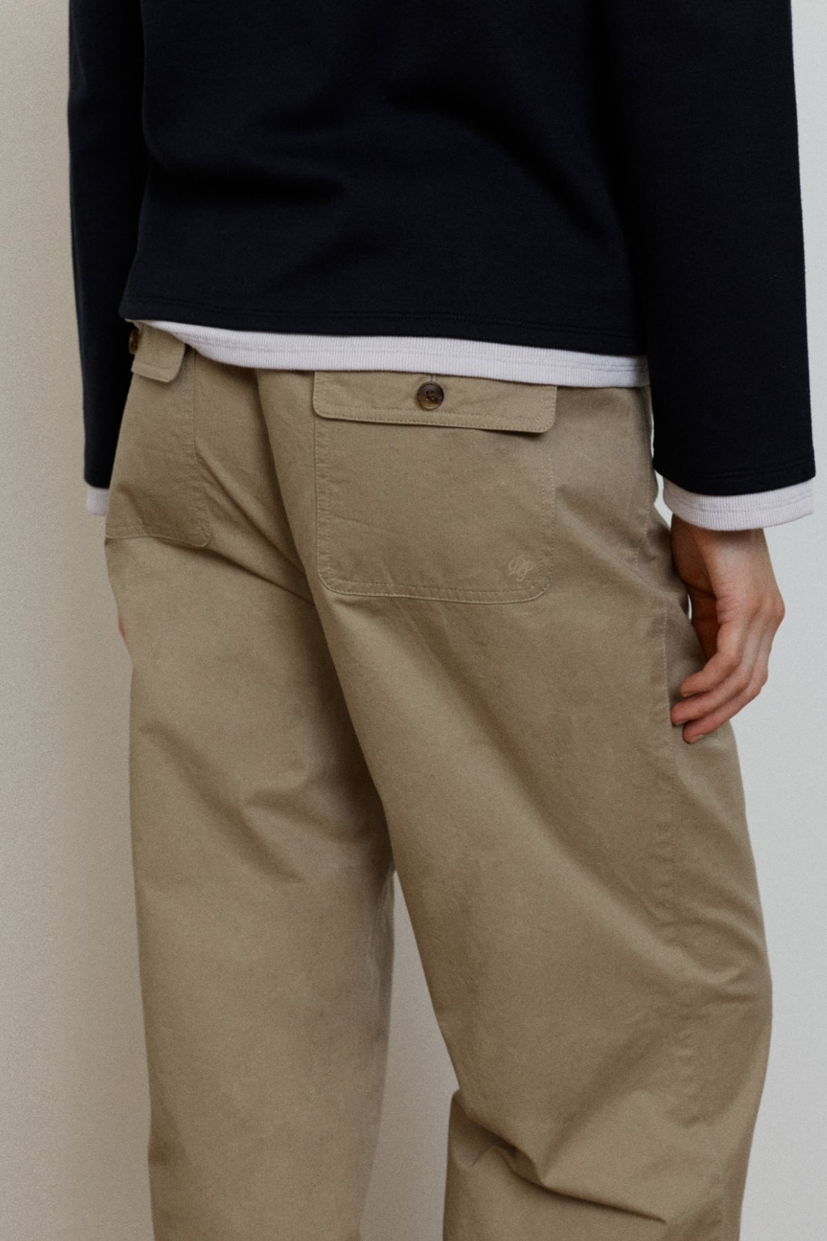 【YOONA同款】 COTTON BACK BANDING PANTS