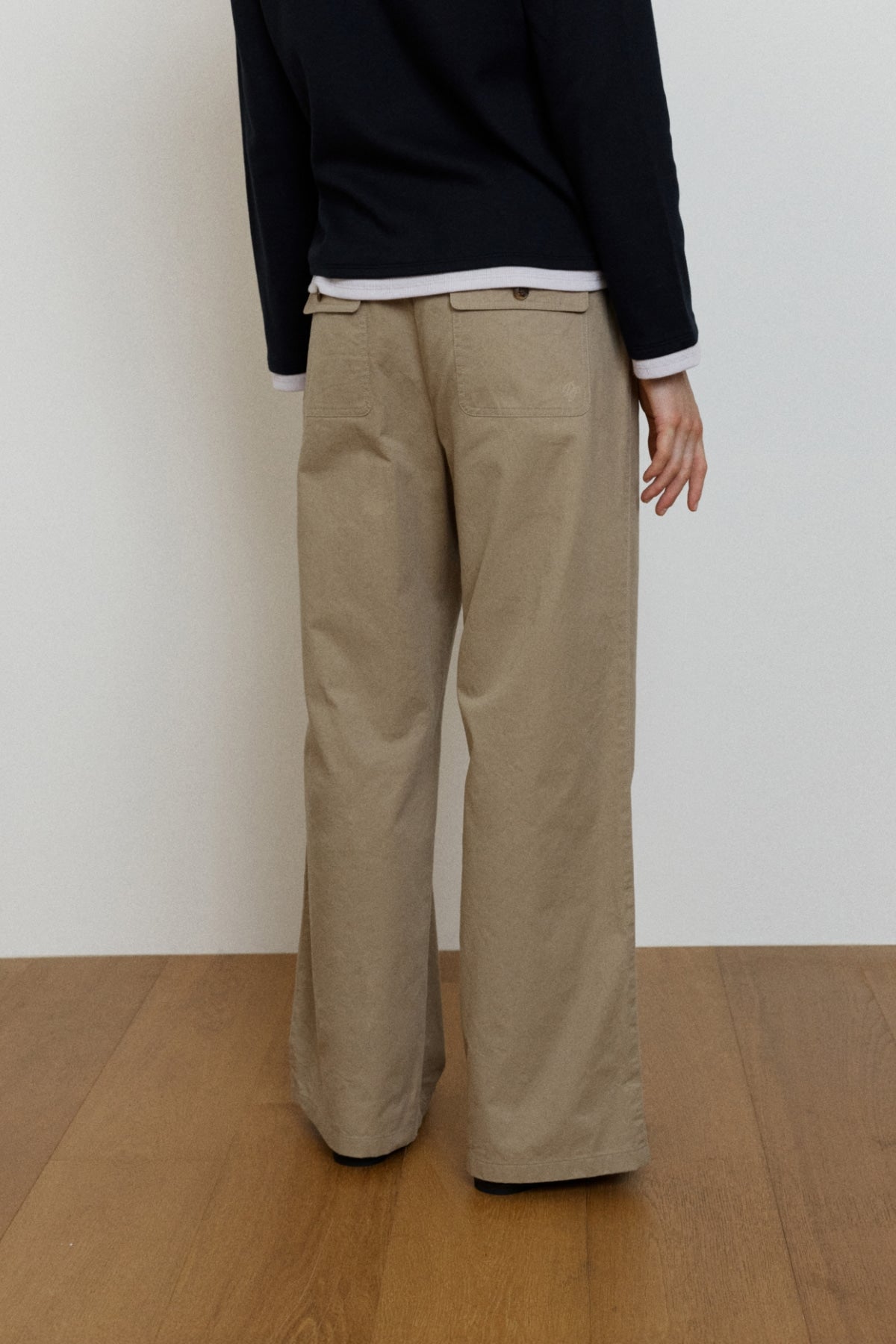 【YOONA同款】 COTTON BACK BANDING PANTS