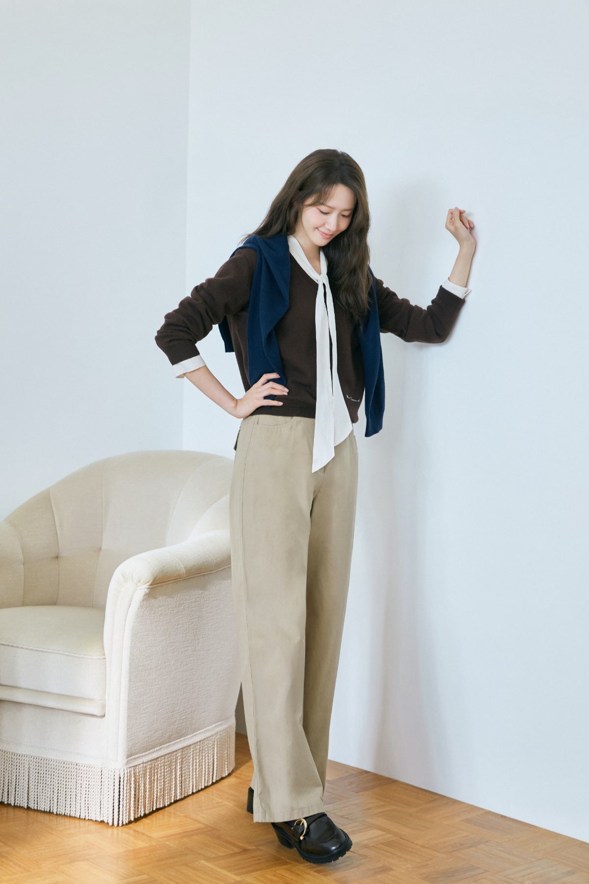 【YOONA同款】 COTTON BACK BANDING PANTS