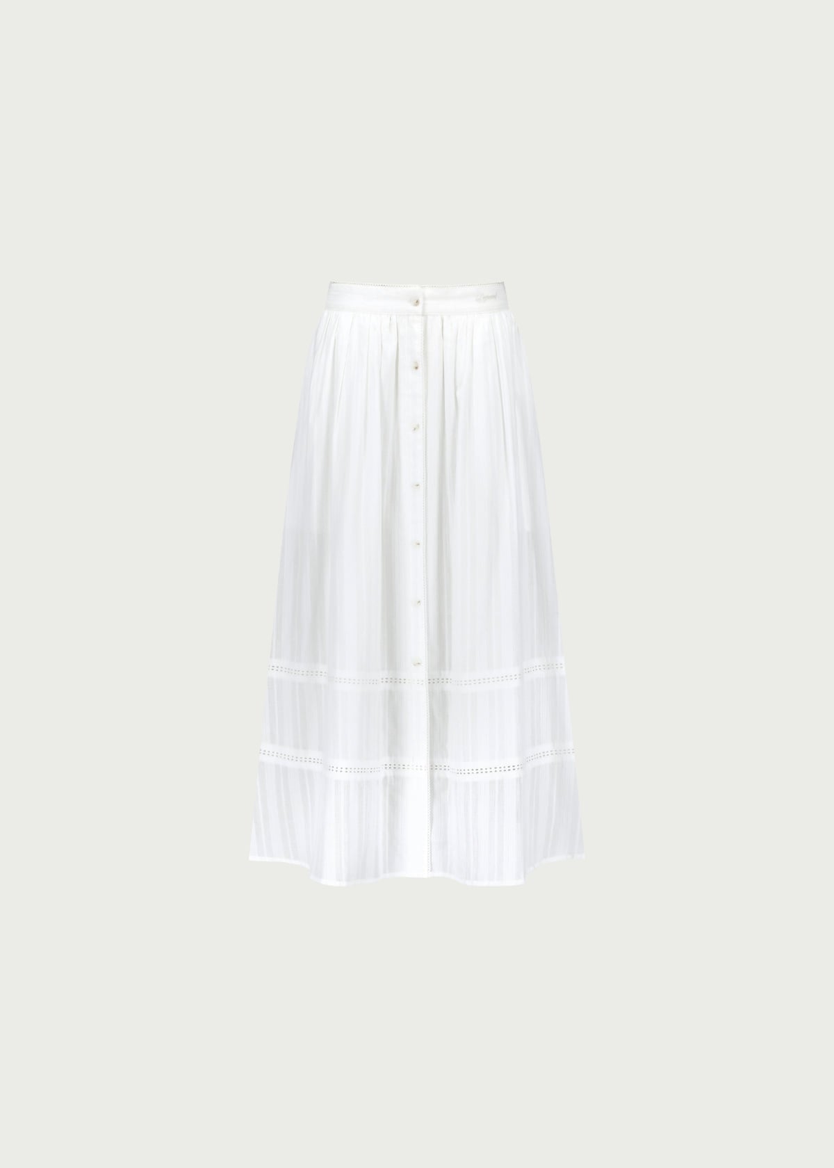 【YOONA同款】 EYELET BUTTON LAYERED SKIRT