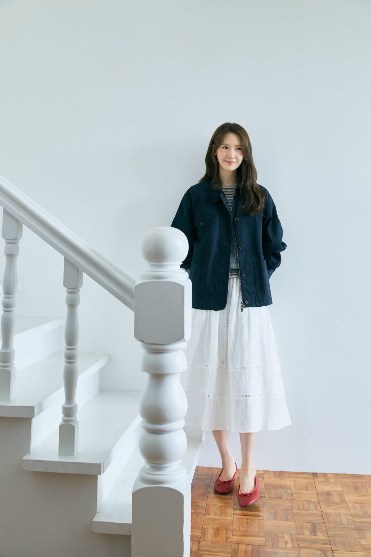 【YOONA同款】 EYELET BUTTON LAYERED SKIRT
