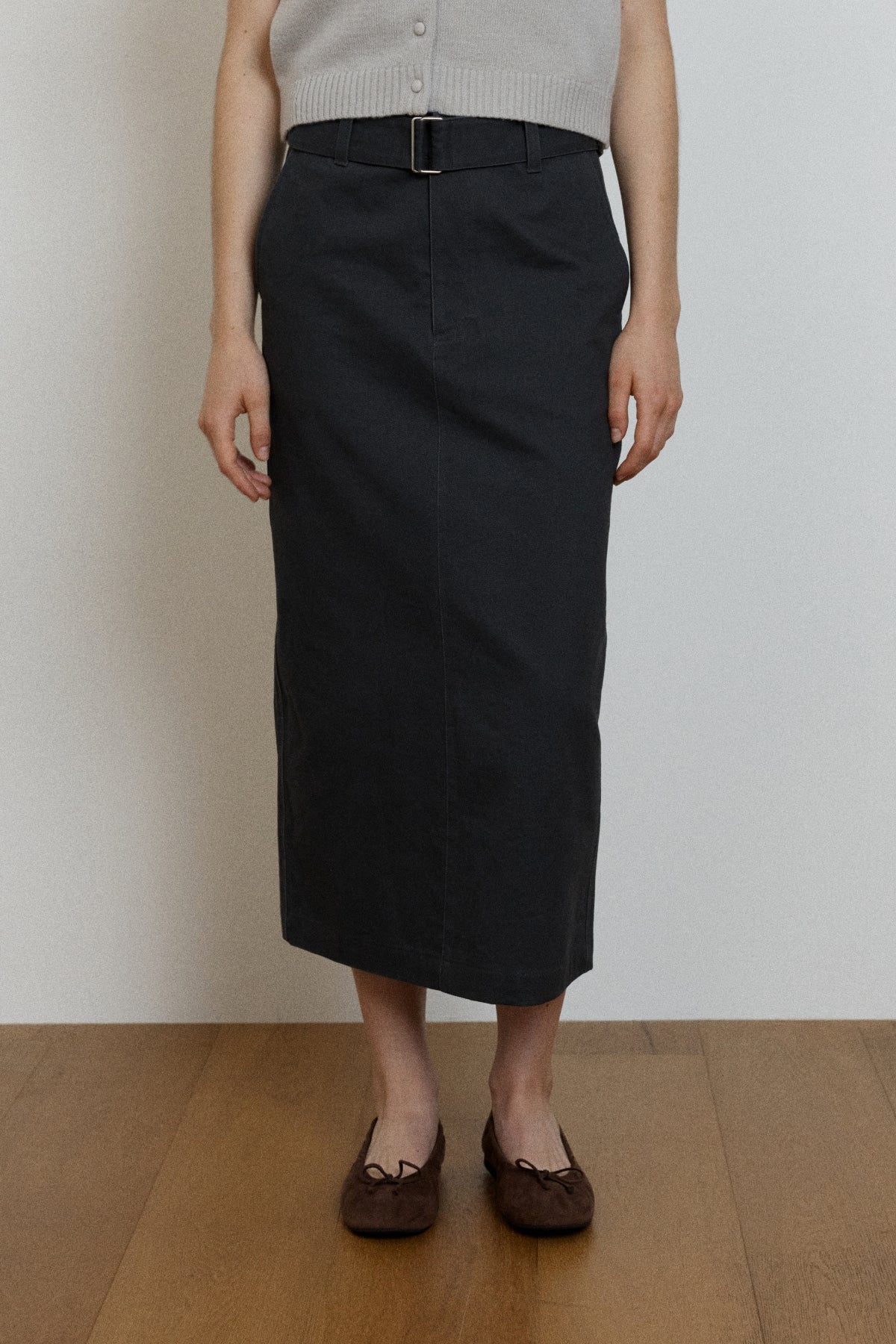 【YOONA同款】 BELTED H-LINE SKIRT