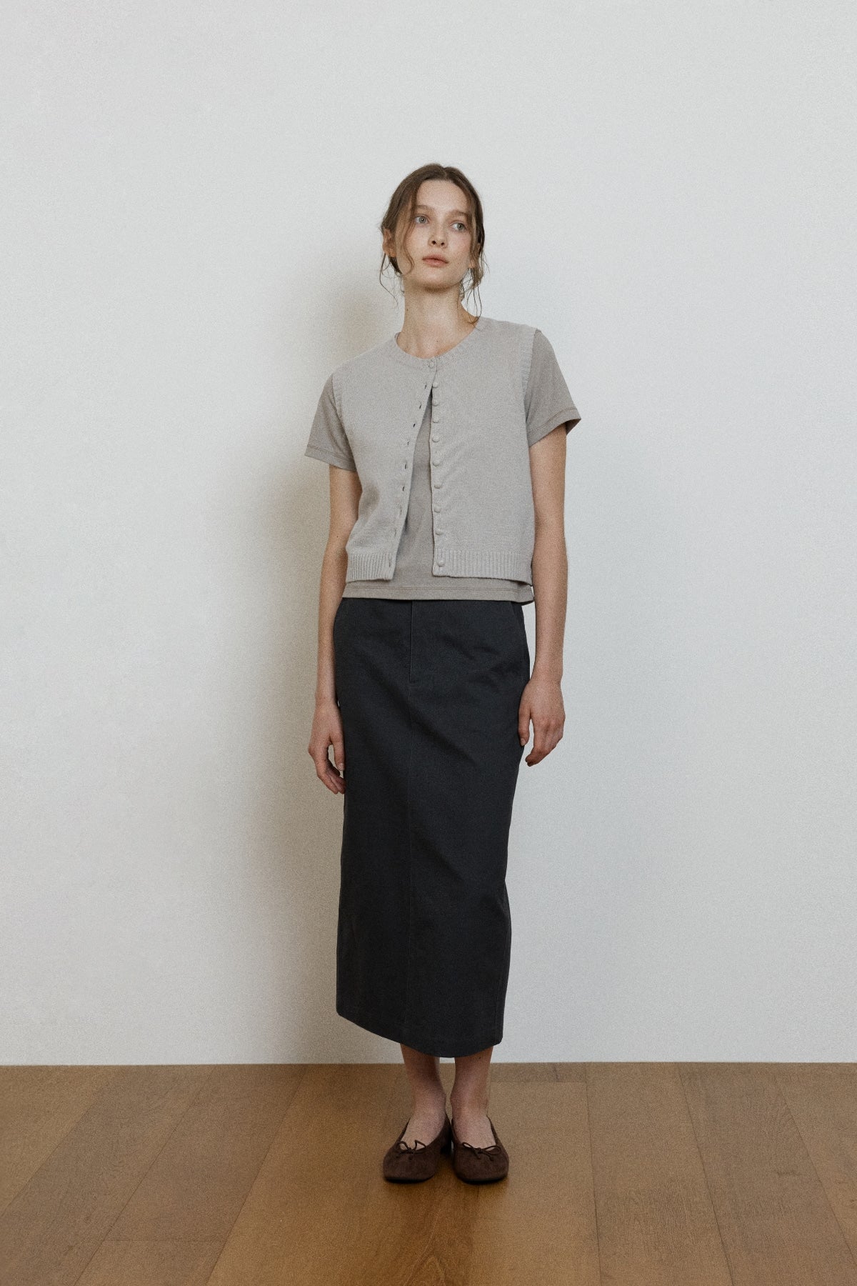 【YOONA同款】 BELTED H-LINE SKIRT