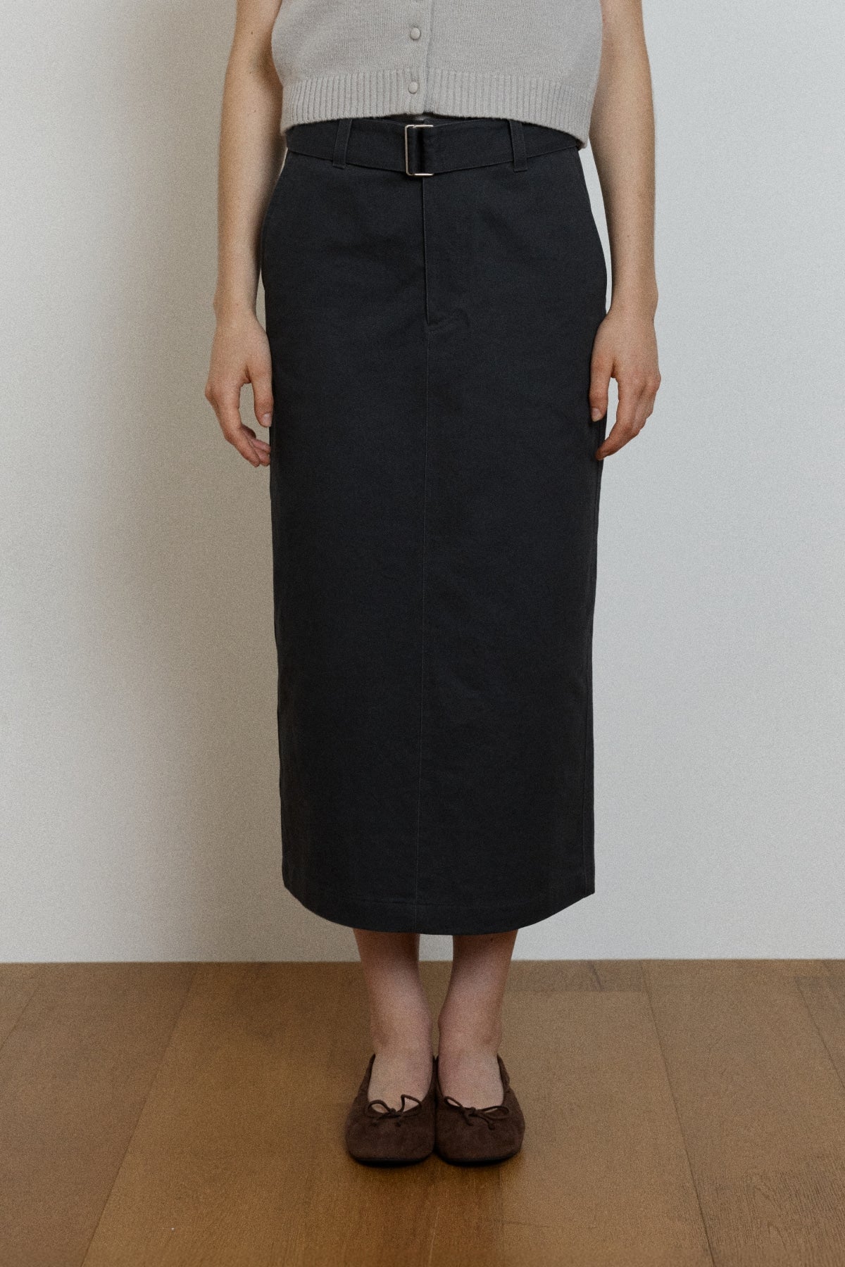 【YOONA同款】 BELTED H-LINE SKIRT