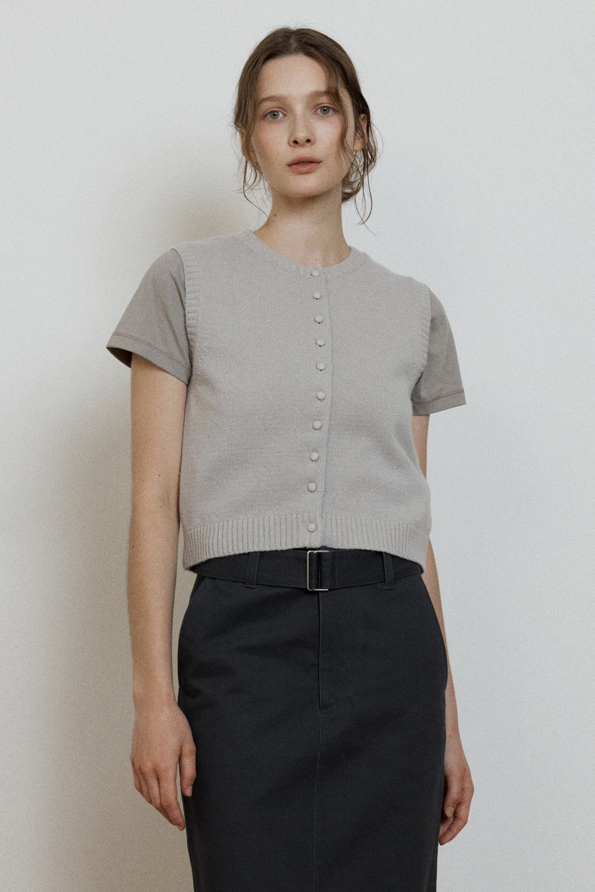 【YOONA同款】 BELTED H-LINE SKIRT