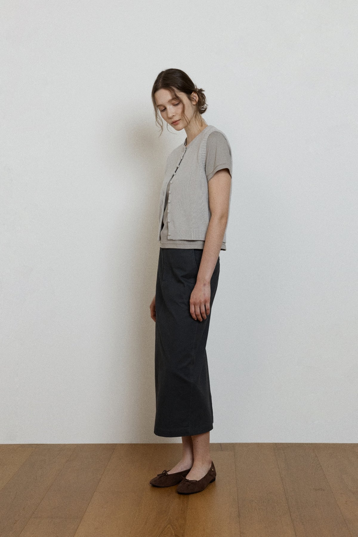 【YOONA同款】 BELTED H-LINE SKIRT