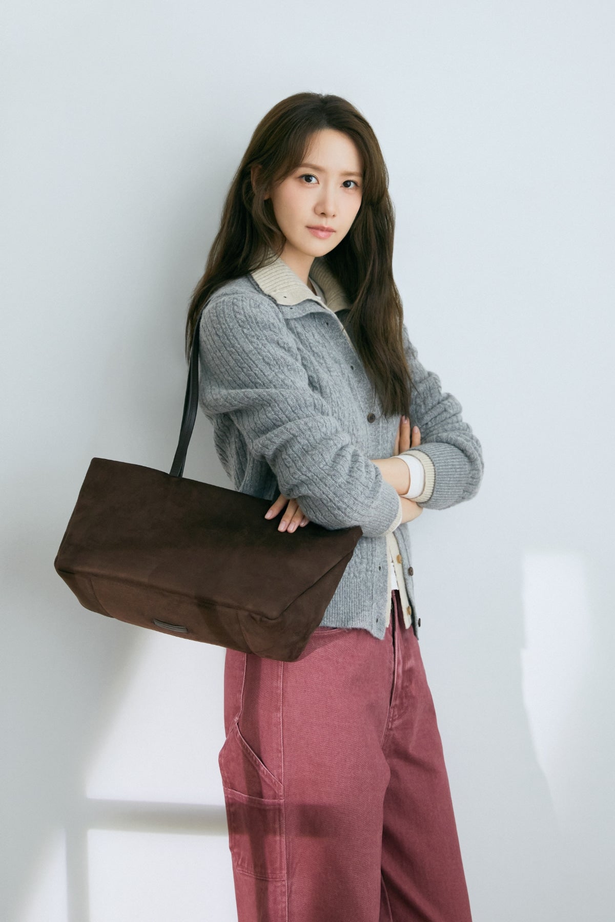 【YOONA同款】 MOODY WIDE BAG (SUEDE)