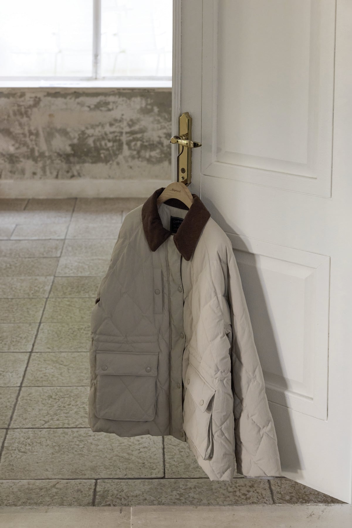 【YOONA同款】 DIAMOND QUILTED HALF JACKET
