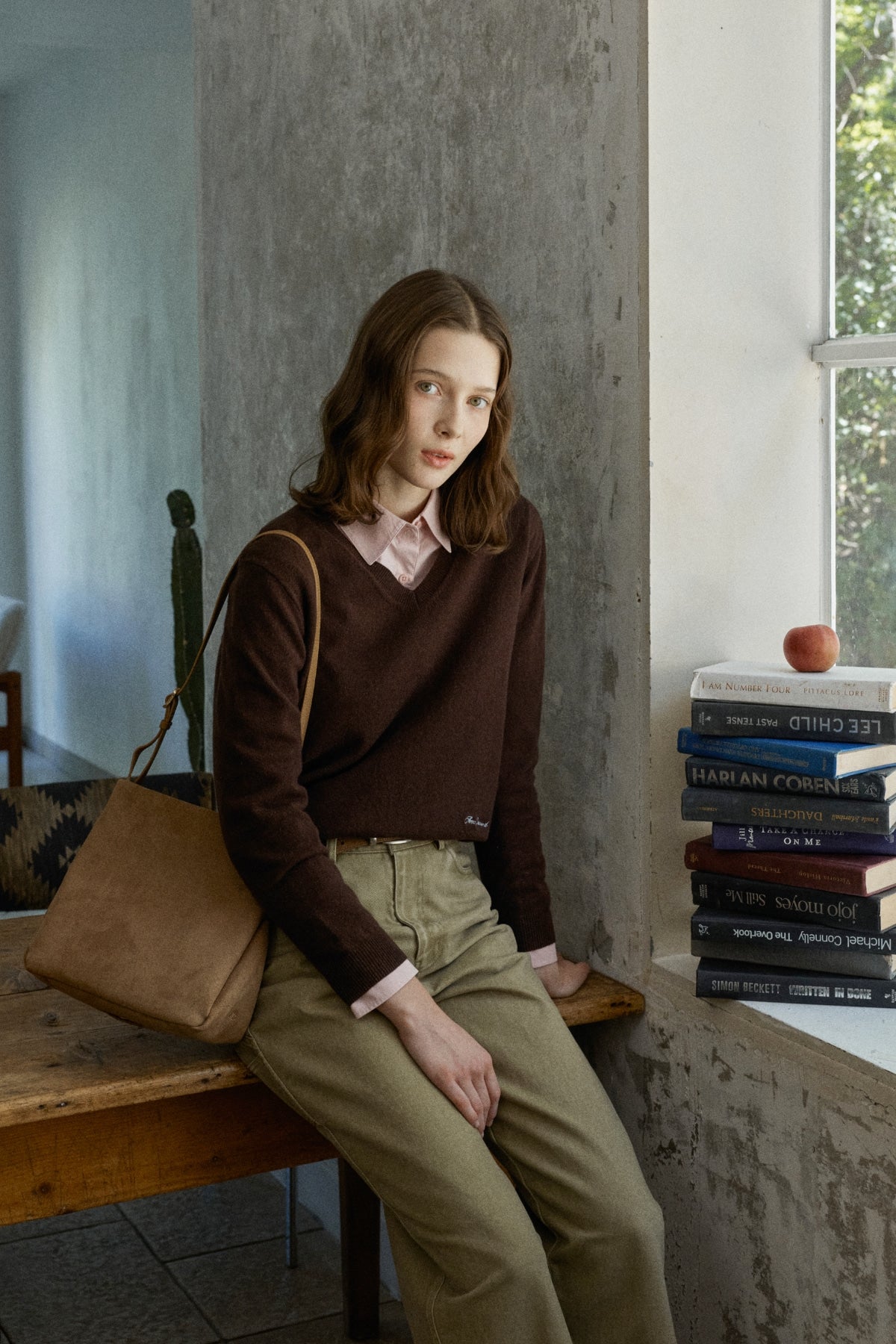 【YOONA同款】 WOOL V-NECK PULLOVER