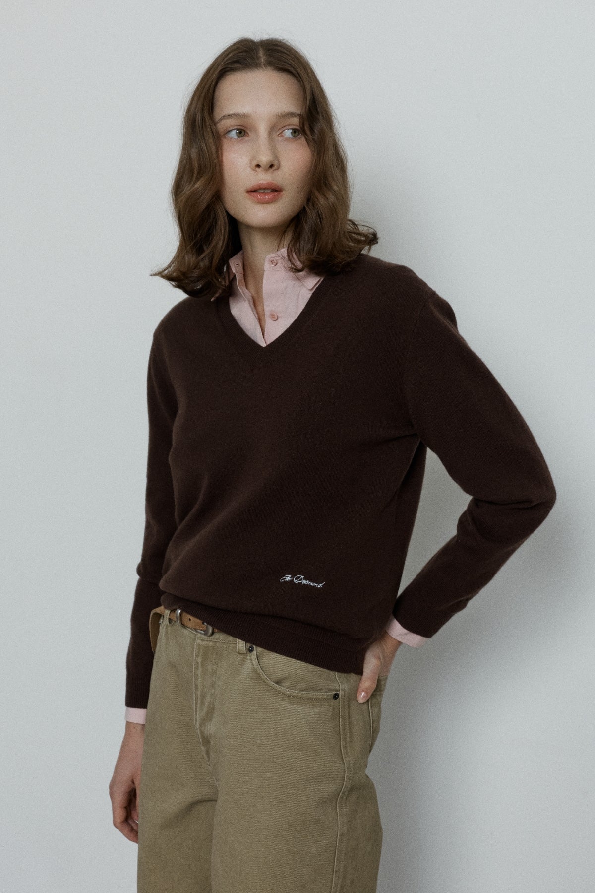 【YOONA同款】 WOOL V-NECK PULLOVER